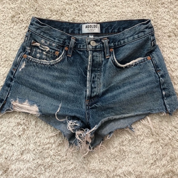 Agolde denim shorts - Picture 1 of 9